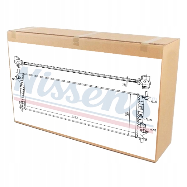 фото №1, Nissens 62021a радиатор, система охлаждение двигателя