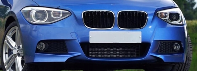 фото №11, Спліттер накладка бампера bmw f20 f21 2010-2015 чорний блиск m набір