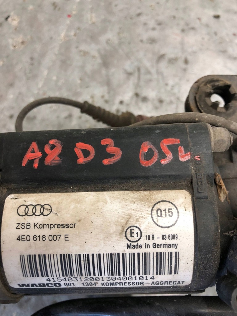 фото №7, Компресор компресор підвіска audi a8 d3 4e0616007e