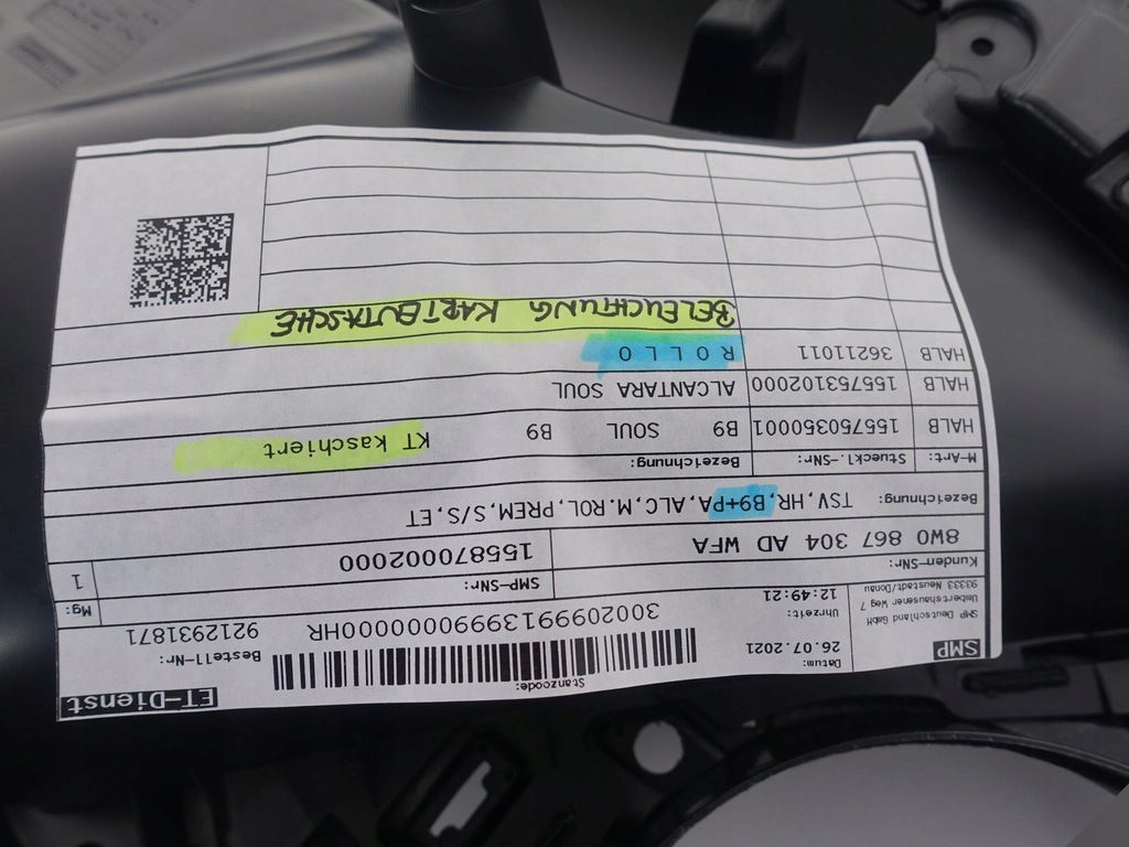 фото №9, Audi a4 s4 8w0 b9 15- sedan обивка alcantara