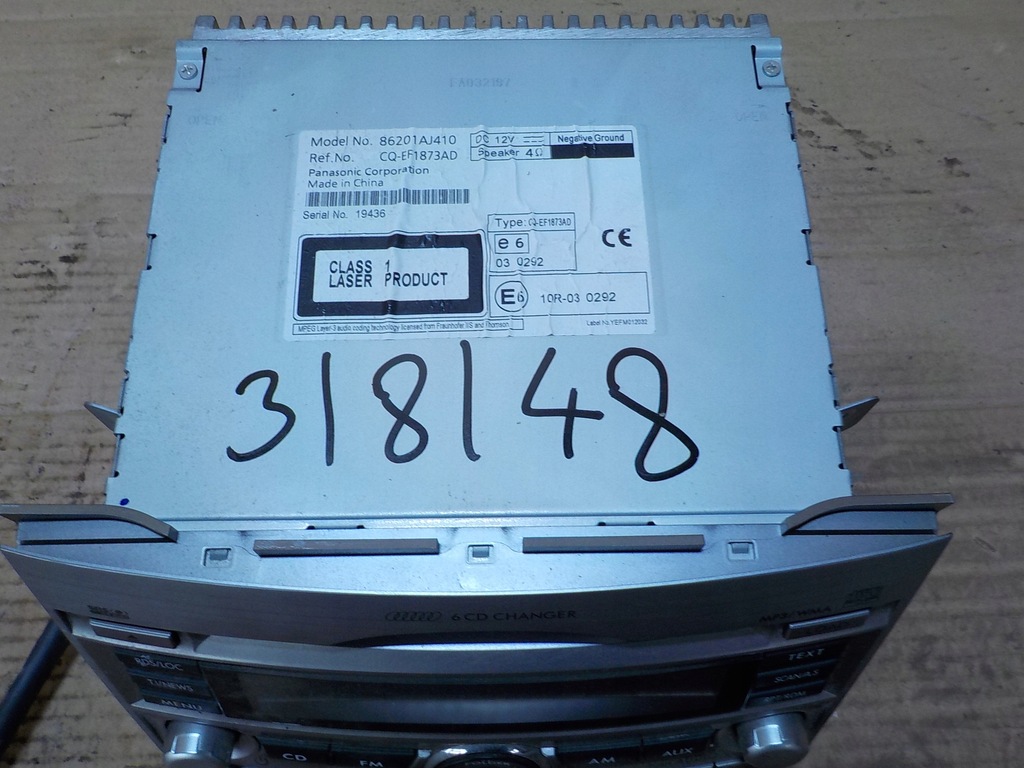 фото №5, Subaru legacy awd 2.0d радіопрогравач cd