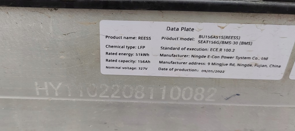 фото №9, Аккумулятор тяговый аккумулятор magazyn energii mg mg4 11463018 51 kwh 22-25