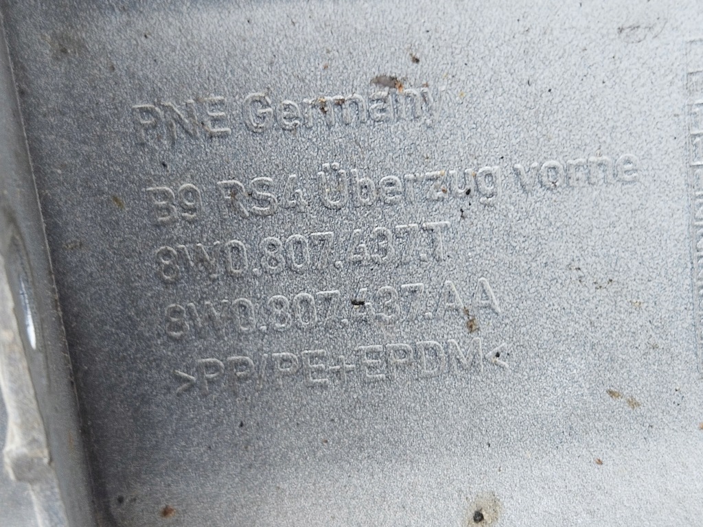 фото №15, Audi rs4 8w0-zderzak перед решётка радиатора спойлер 8w0807437t