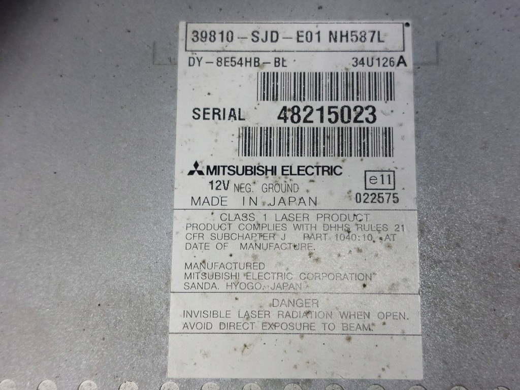 фото №7, Радіо програвач + дисплей honda fr-v i 39810-sjd-e01