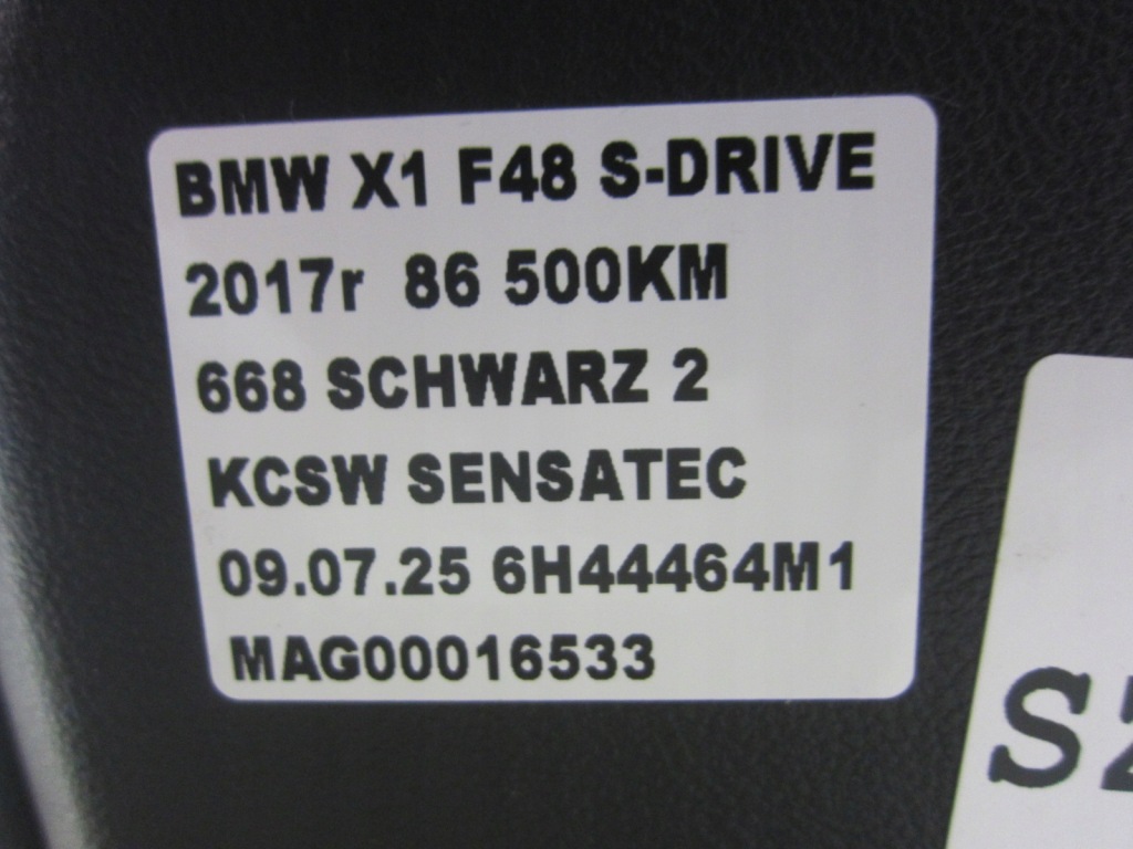 Bmw x1 f48 сиденье правый передний перед кожа kcsw чёрный eu 52107374624 Оригинал