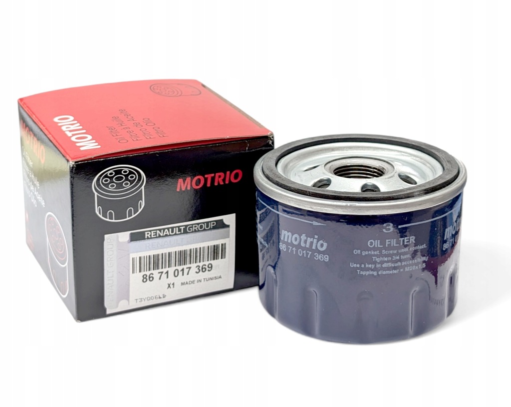 фото №1, Новый оригинальный фильтр масла renault trafic scenic iii ii motrio 8671017369