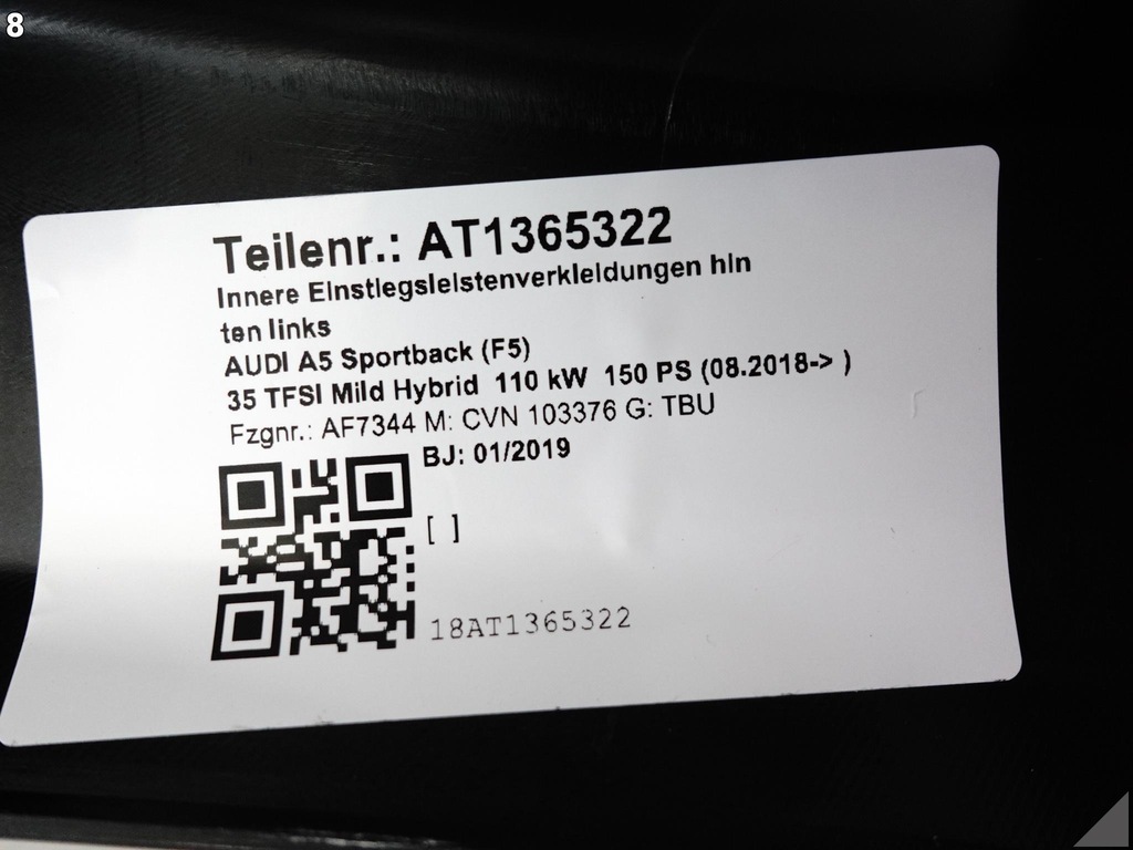 фото №9, Audi a5 s5 rs5 8w8 f5 b9 sportback 16- молдинг защита обшивка блок двигателя c 4pk