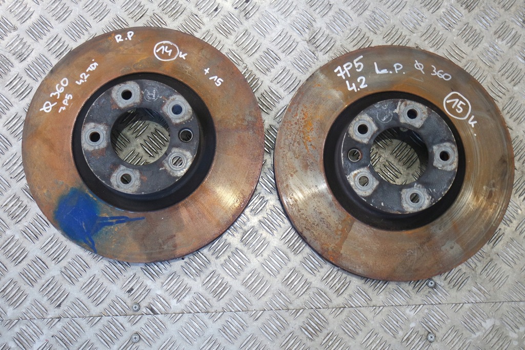 фото №1, L r гальмівні диски гальмівні porsche cayenne перед 7p5 360