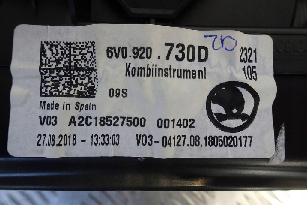 фото №5, Skoda fabia iii - счетчик 6v0920730d