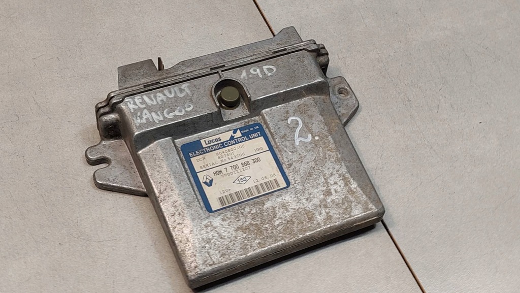 фото №5, Блок керування двигуна kangoo i 1.9 d 7700868300