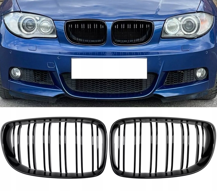 Решётки радиатора решётка радиатора решётка радиатора чёрный do bmw e81 e82 e87 e88 lci lift 2007-2011 m look Недорого