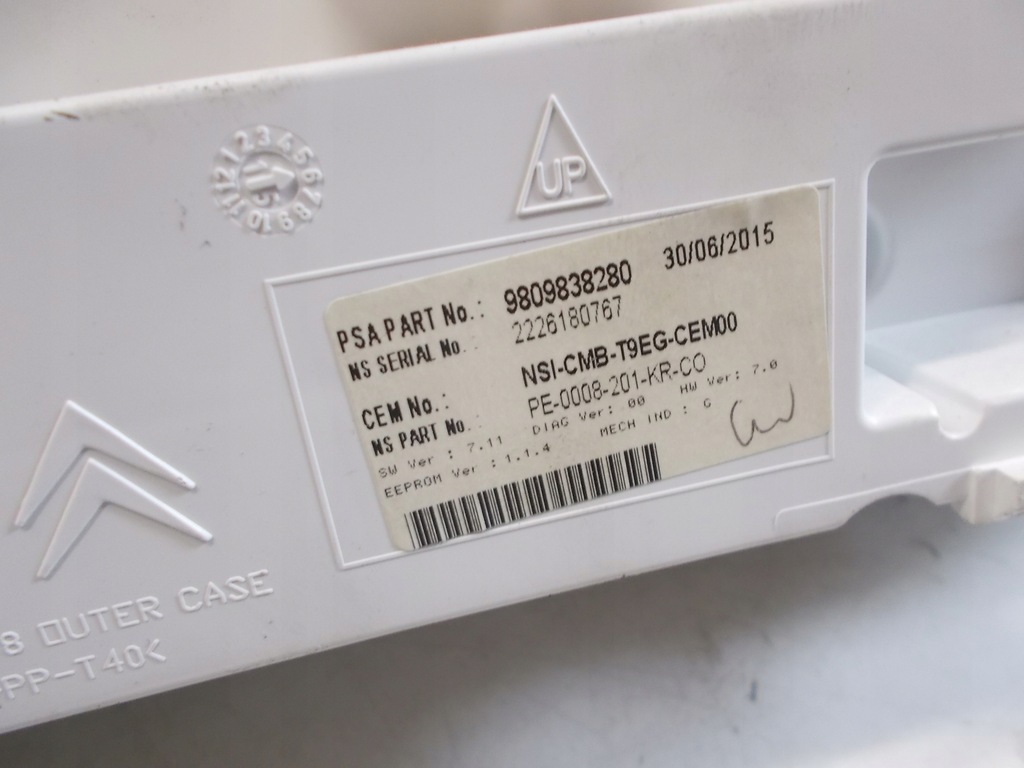 фото №4, Peugeot 308 t9 лічильник приладова панель 9809838280