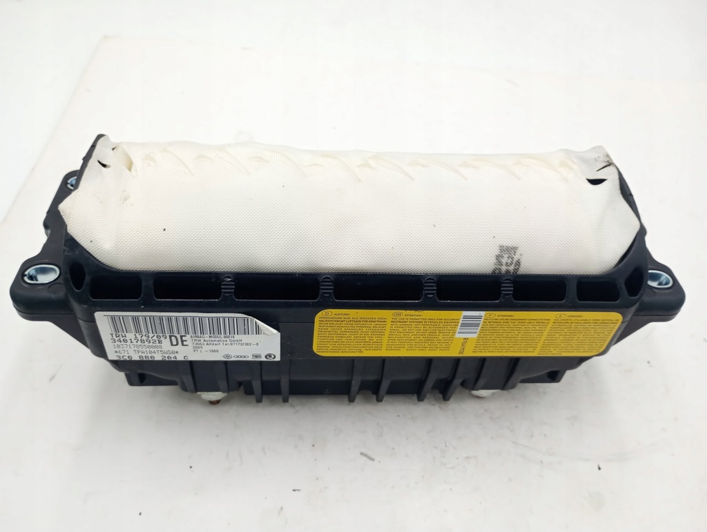 фото №12, Подушка пассажира подушка безопасности vw passat b6 cc b7 3c0880204g