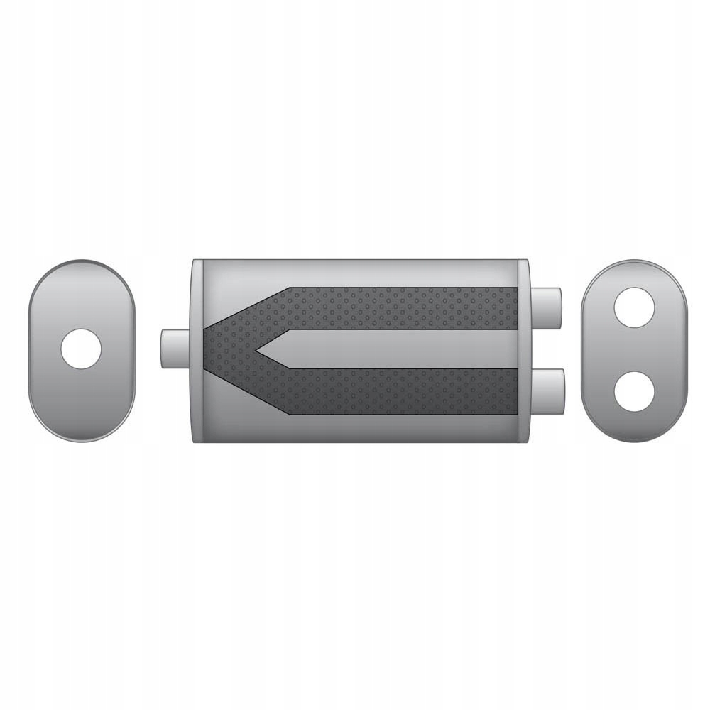 фото №10, Универсальный гаситель eliptyczny e004 400 mm 63,5 mm с przetłoczeniem