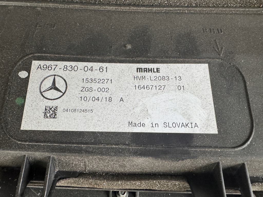 фото №7, Обігрівач mercedes axor atego iii a9678300461