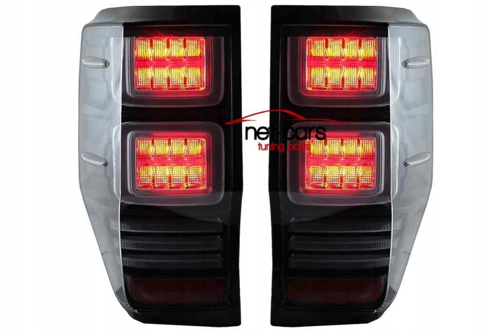 фото №4, Лампы задние ford ranger 12-18 full led neon динамический чёрные black