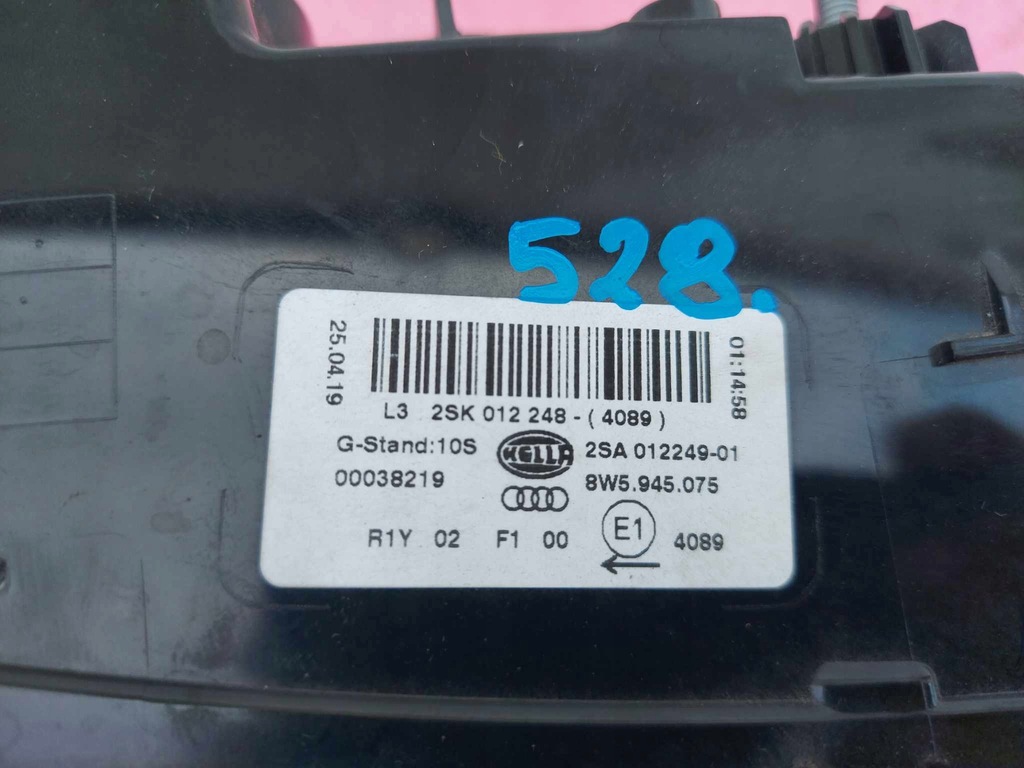 фото №6, Audi a4 b9 8w5 sedan лампа левая задняя задняя w крышка