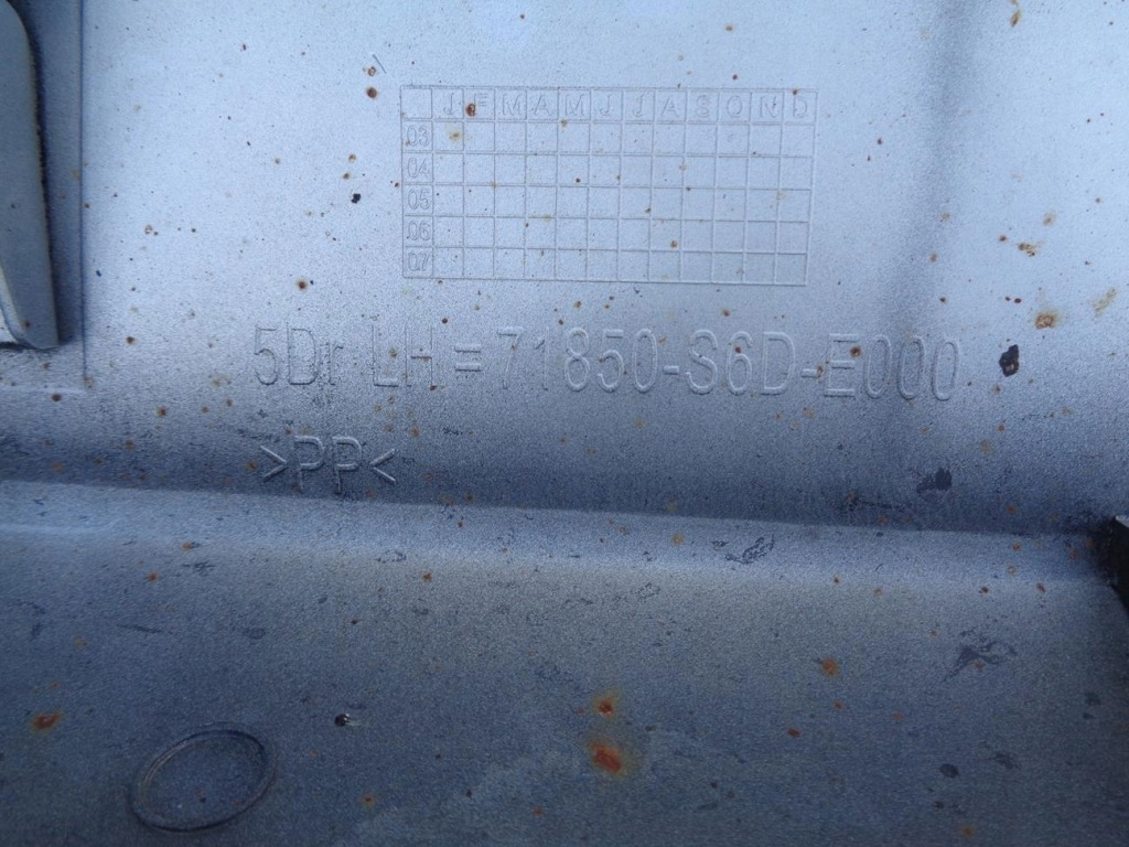 фото №13, Накладка молдинг поріг поріг лівий honda civic 7 vii lift hb 5d 04- nh623m