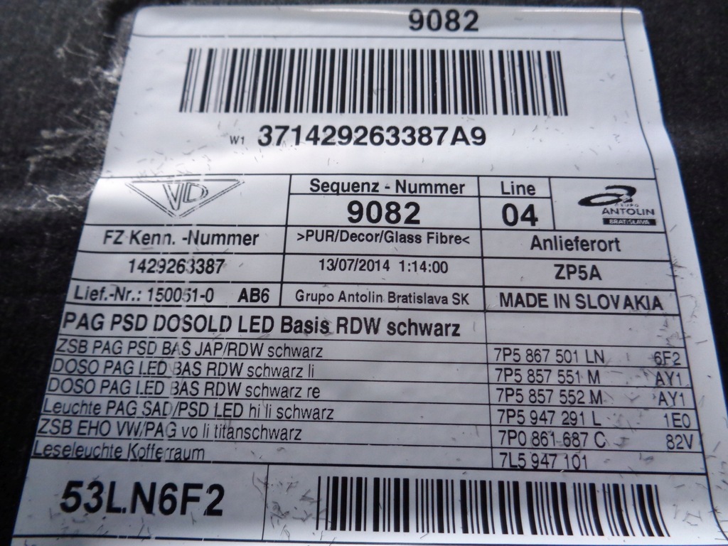 фото №11, Porsche cayenne 7p5 потолок pod панорама czarna