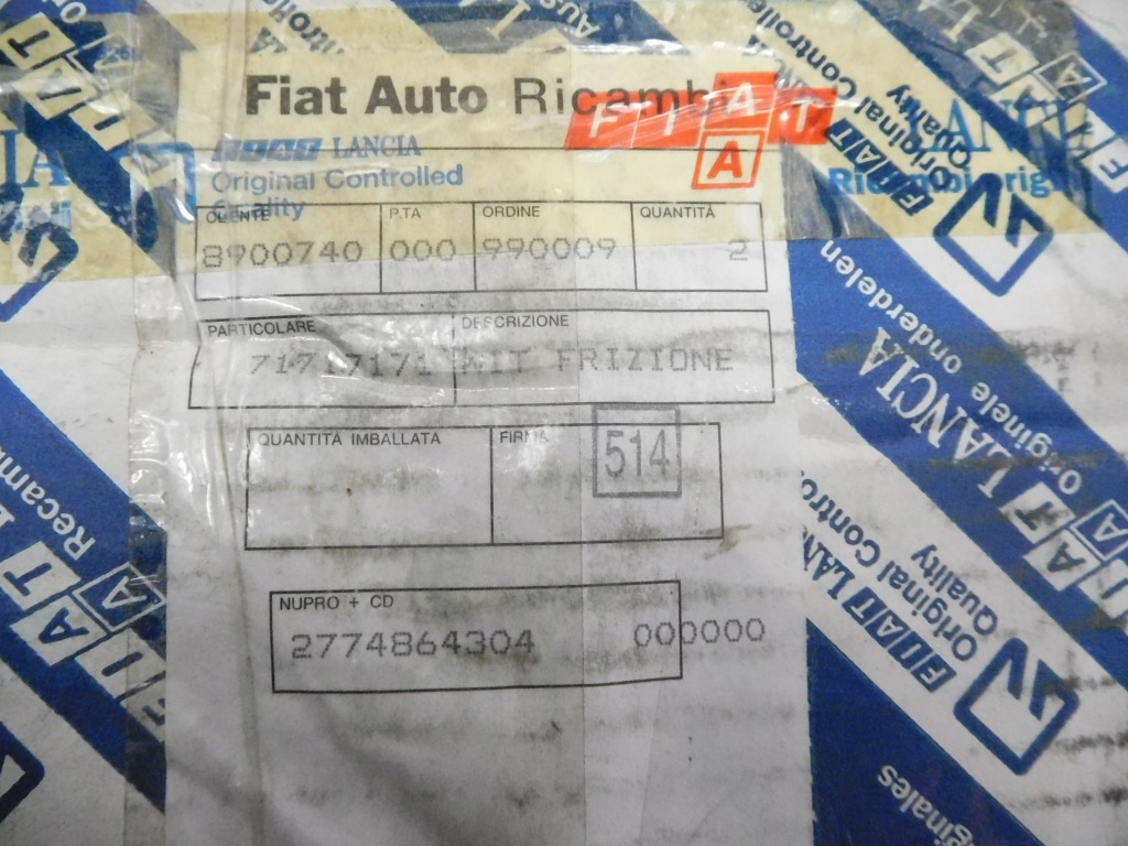 фото №13, Набор сцепления fiat seicento оригинальный номер 71717171