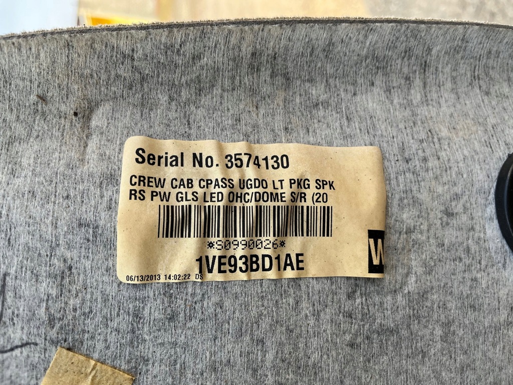 фото №8, Потолок потолок люк dodge ram 1500 crew cab 2009-2018