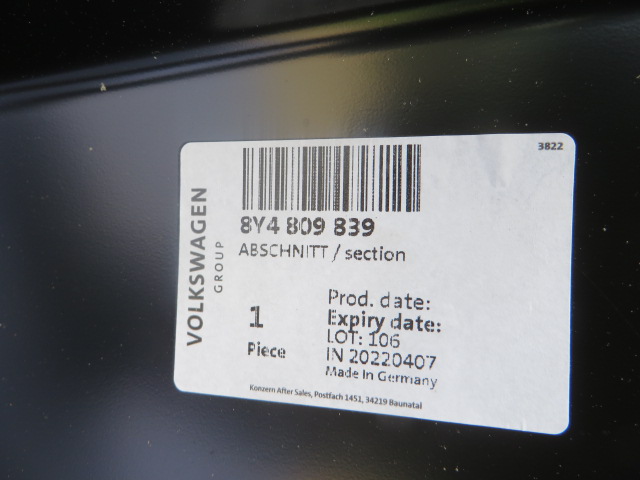 фото №4, Audi a3 8y4 sportback поріг блок двигуна лівий