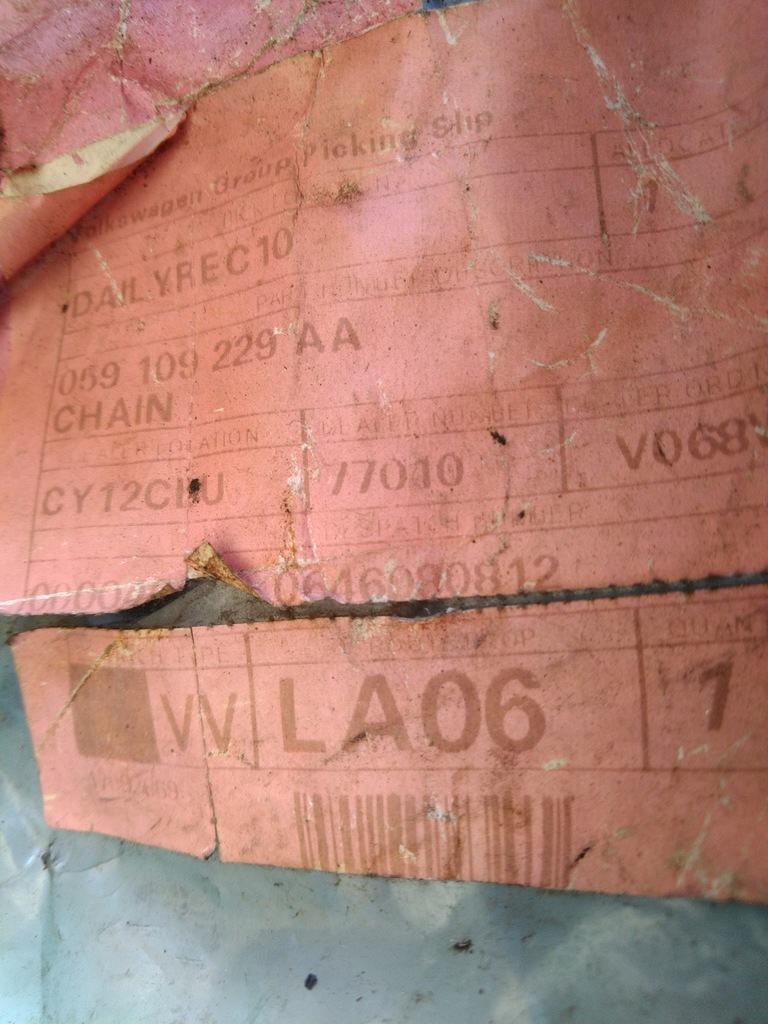 фото №3, Цепь распределительного вала audi 059109229aa оригинальный номер