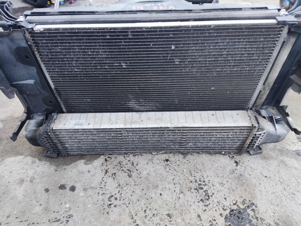 фото №1, Mercedes a klasa w176 2.2 cdi комплект радиатор вентилятор механическая коробка передач