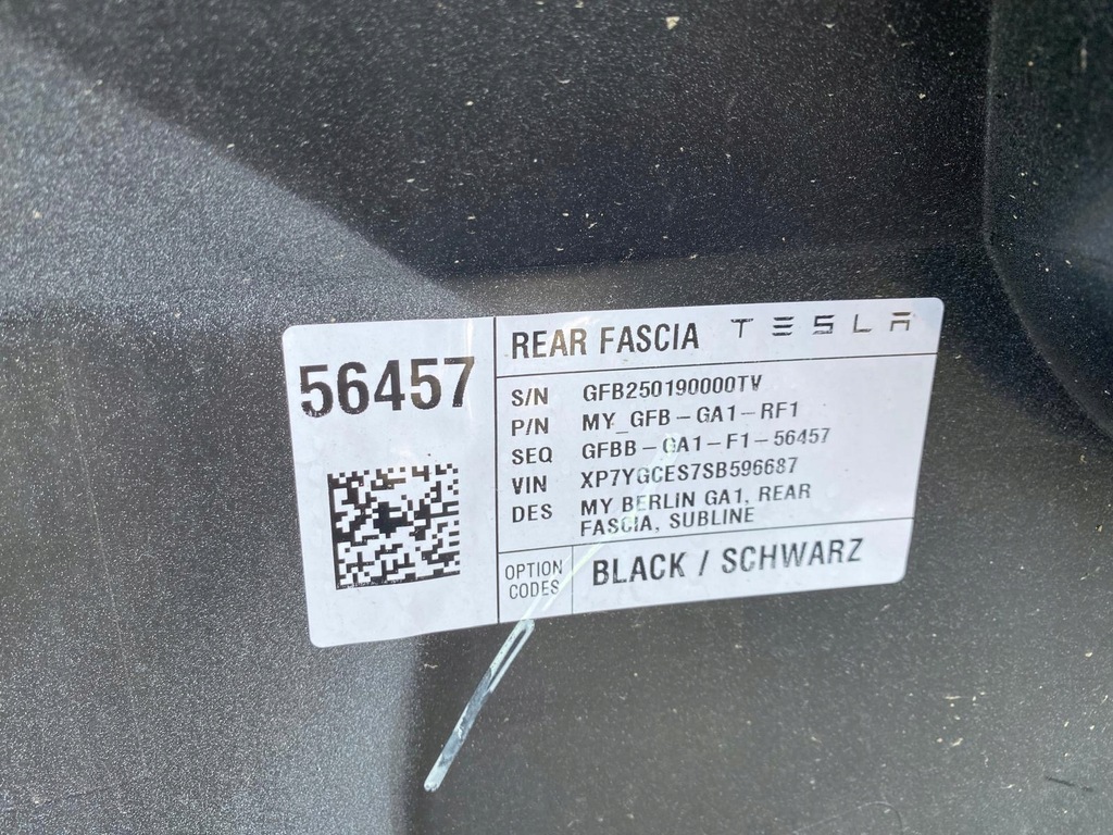 фото №9, Бампер задняя задний tesla y model y