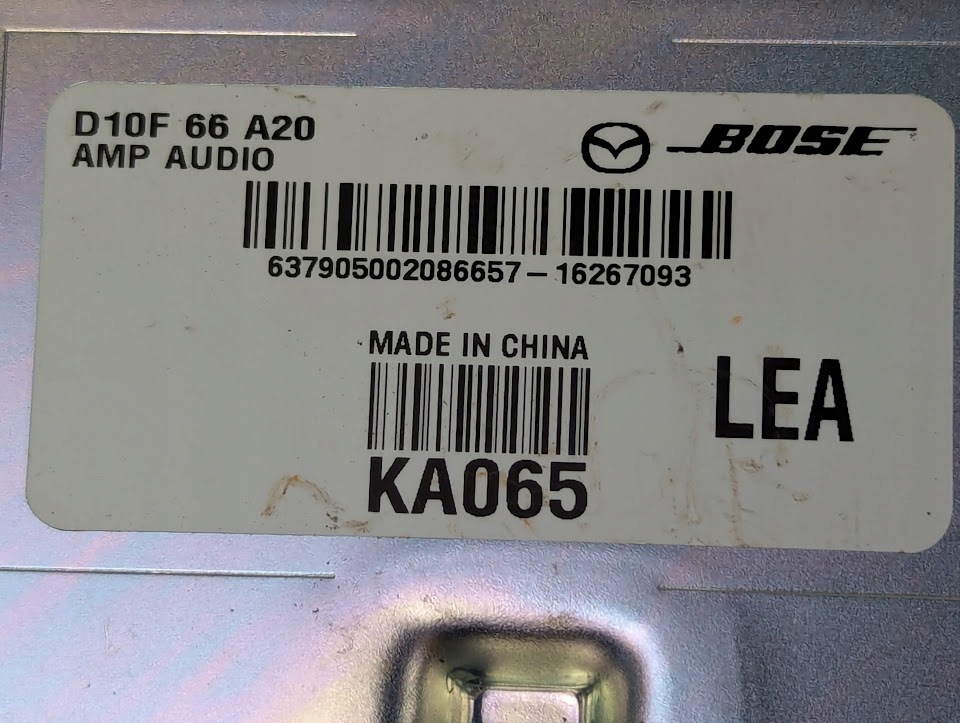 фото №8, Усилитель аудио радио динамиков bose mazda cx-3 cx3 d10f66a20