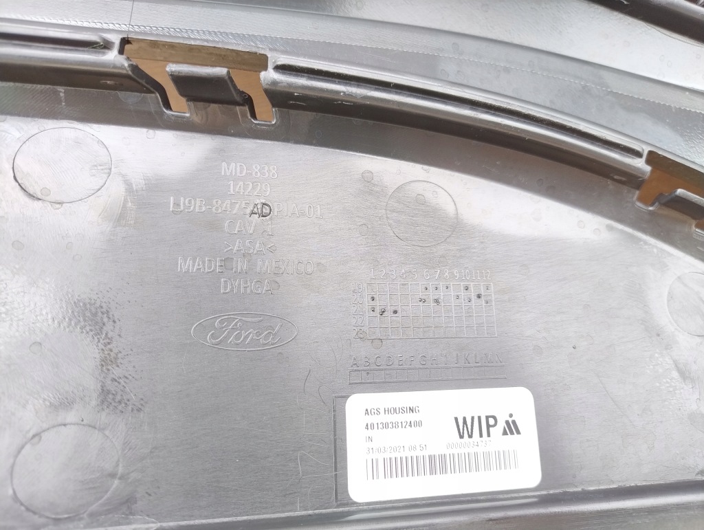 фото №7, Mustang mach-e воздуховод впуск воздуха жалюзи накладка бампера перед