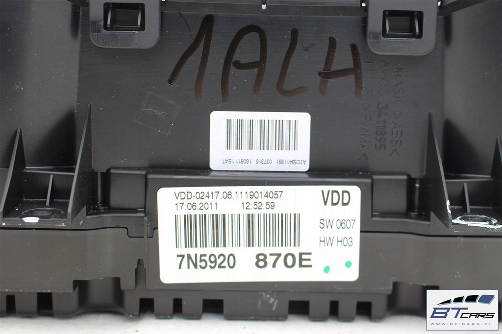 фото №7, Seat alhambra прилади прилади дизель 7n5920870e 7n5 920 870 e приладова панель лічильник