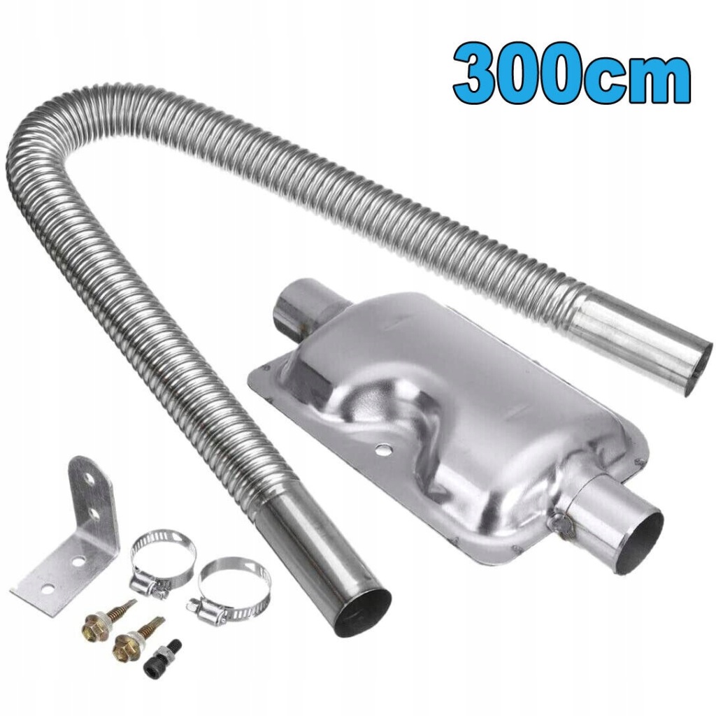 фото №3, Wąż випускний do автомобіля труба обігрівача повітря труба вихлопна 2,5 cm