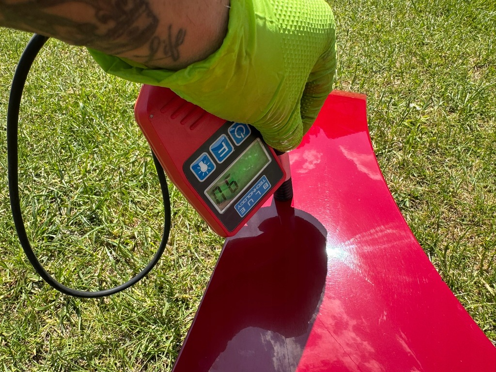 фото №10, Крыло левый передний перед красный kia ceed i 1 06- лак: hr 90um