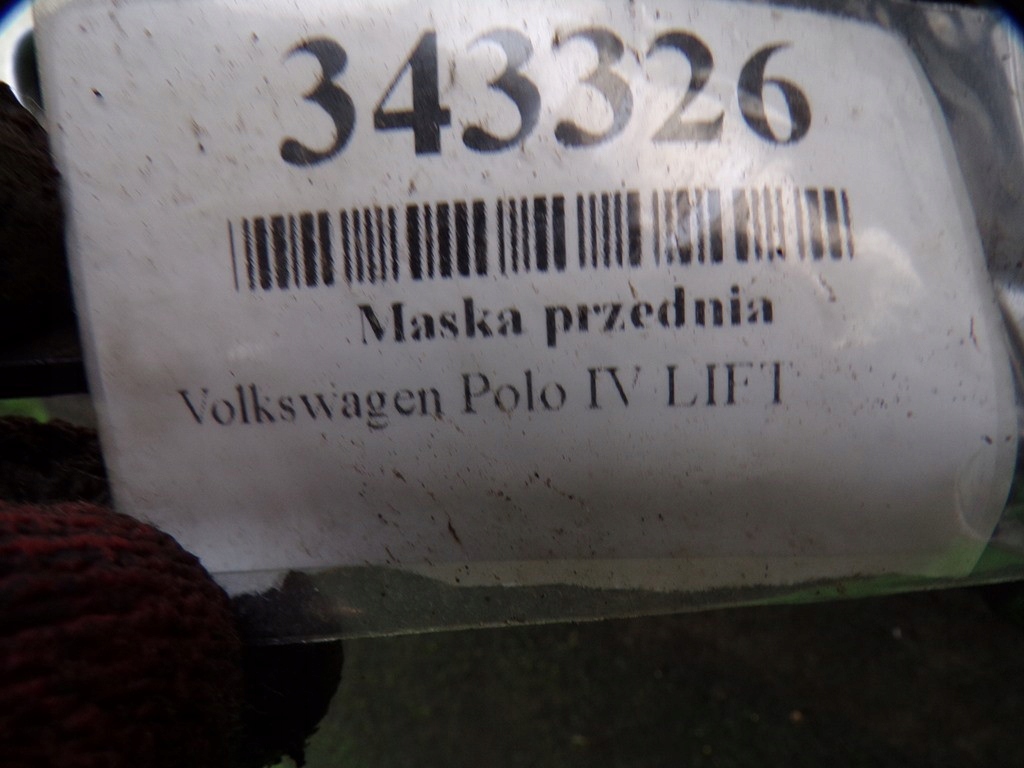 фото №15, Volkswagen polo 9n iv lift капот передняя перед лак 2a7r