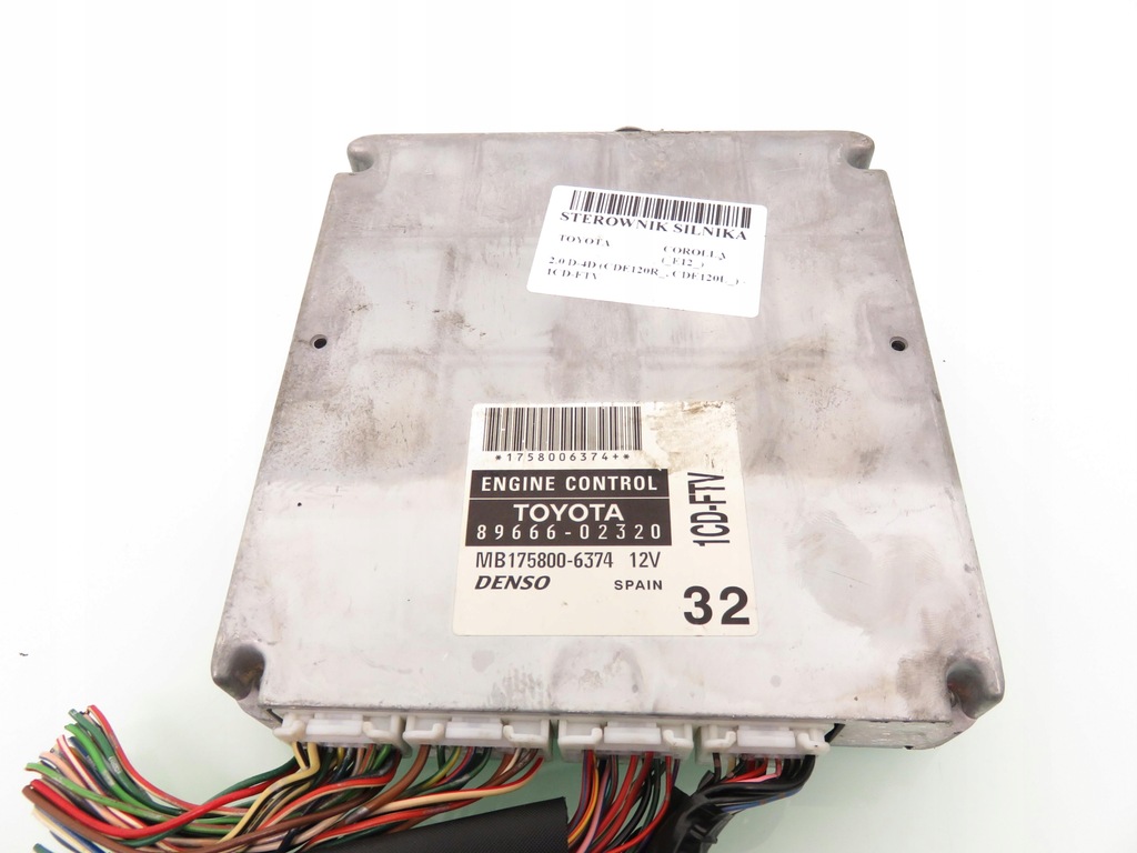 фото №12, Замок запалювання блок керування toyota corolla e12 2.0 d-4d 8966602320 mb1758006374