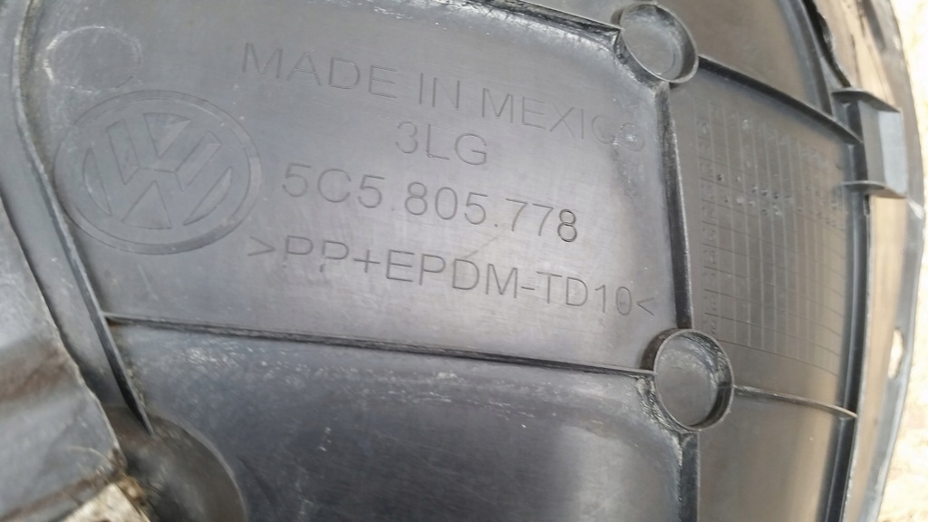 фото №12, Подкрылок перед передние правое vw beetle 5c 5c5 оригинал 5c5805912d