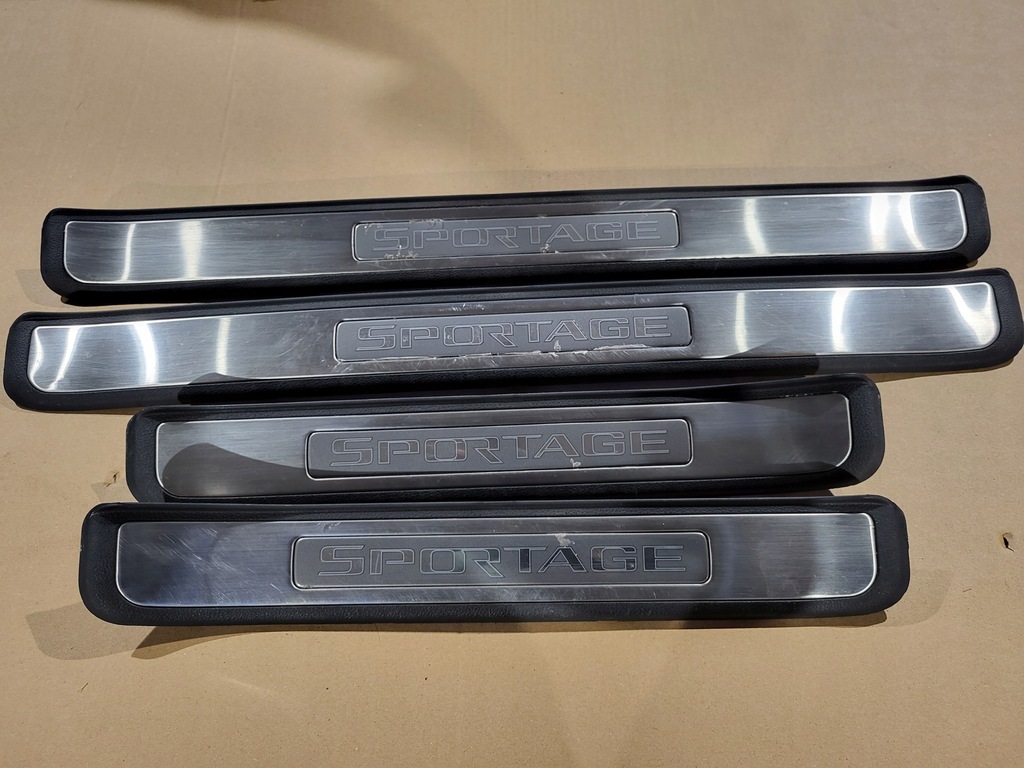 фото №1, Kia sportage ii накладки пороговые хром молдинг порог