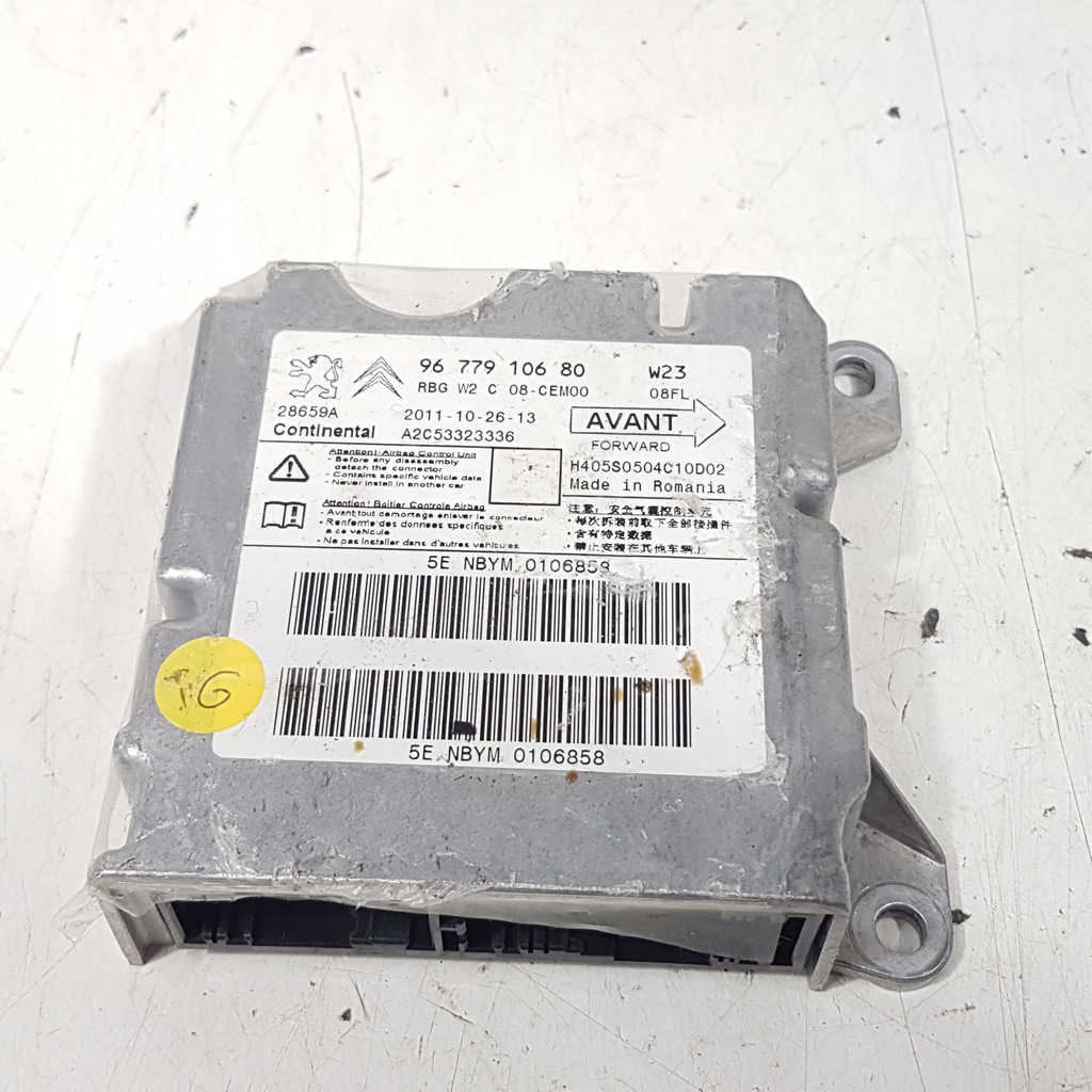 фото №1, Модуль датчик подушек подушка безопасности peugeot 508