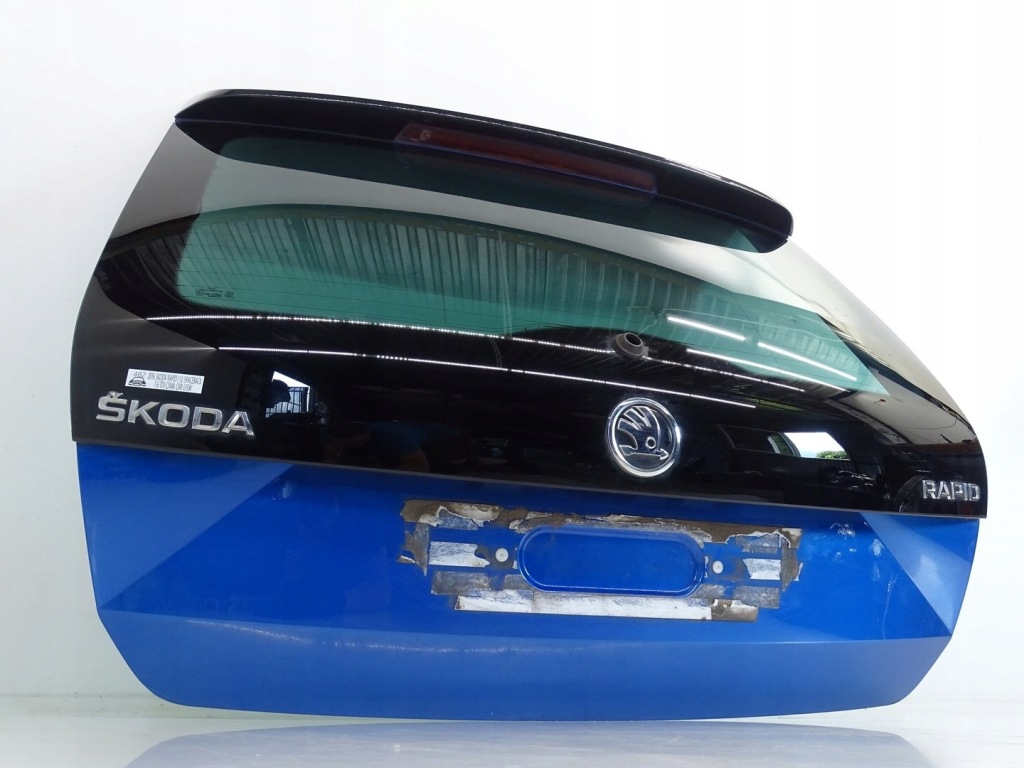 фото №3, Крышка багажника задняя задняя багажника с стекло skoda rapid i 5j kombi / spaceback lf5w
