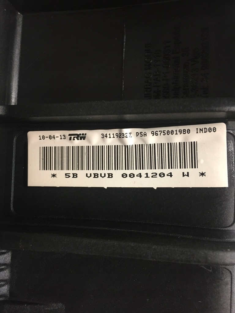 фото №10, Citroen c-elysee подушки безпеки подушка консоль панель приладів панель приладів подушка безпеки оригінал