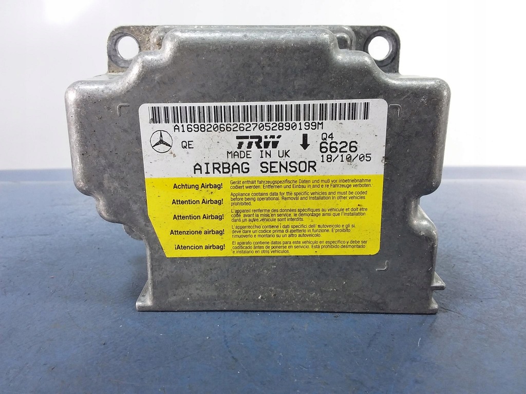 фото №10, Mercedes a w169 приборная панель консоль подушки безопасности eu