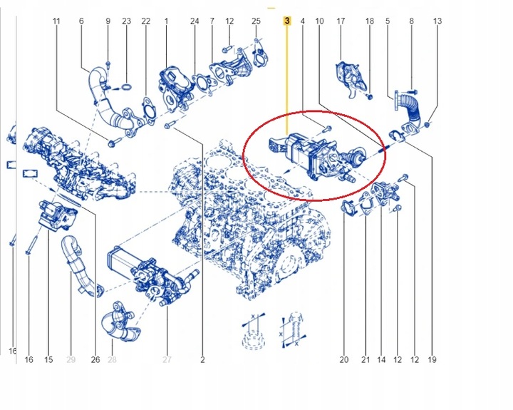 фото №8, Радиатор выхлопных газов egr renault opel fiat 1,6 dci 147357086r nowa оригинал