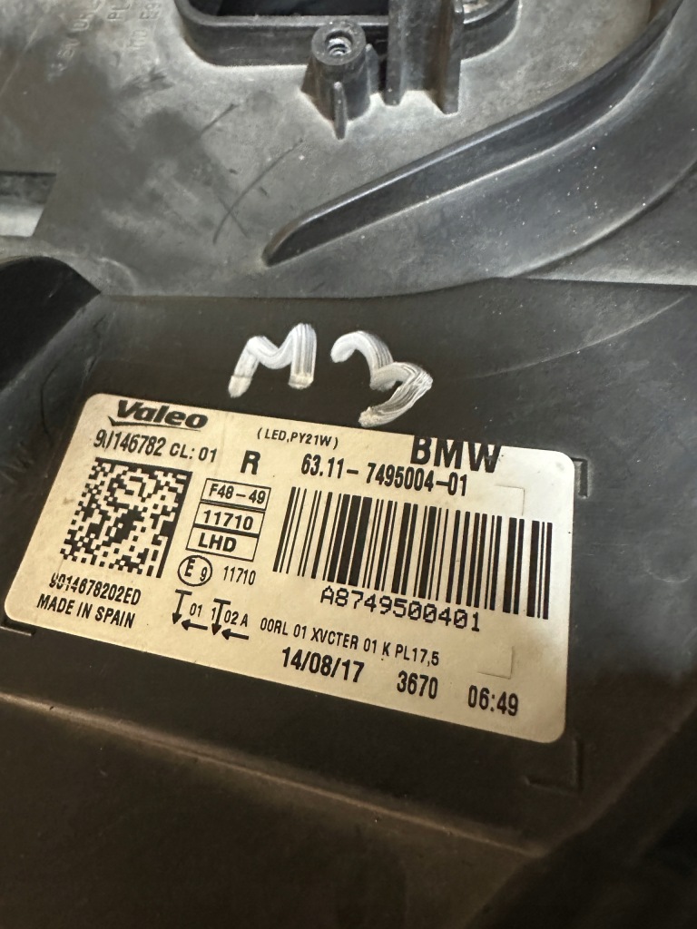 Фара full led bmw x1 f48 6311 7495004-01 Оригинал