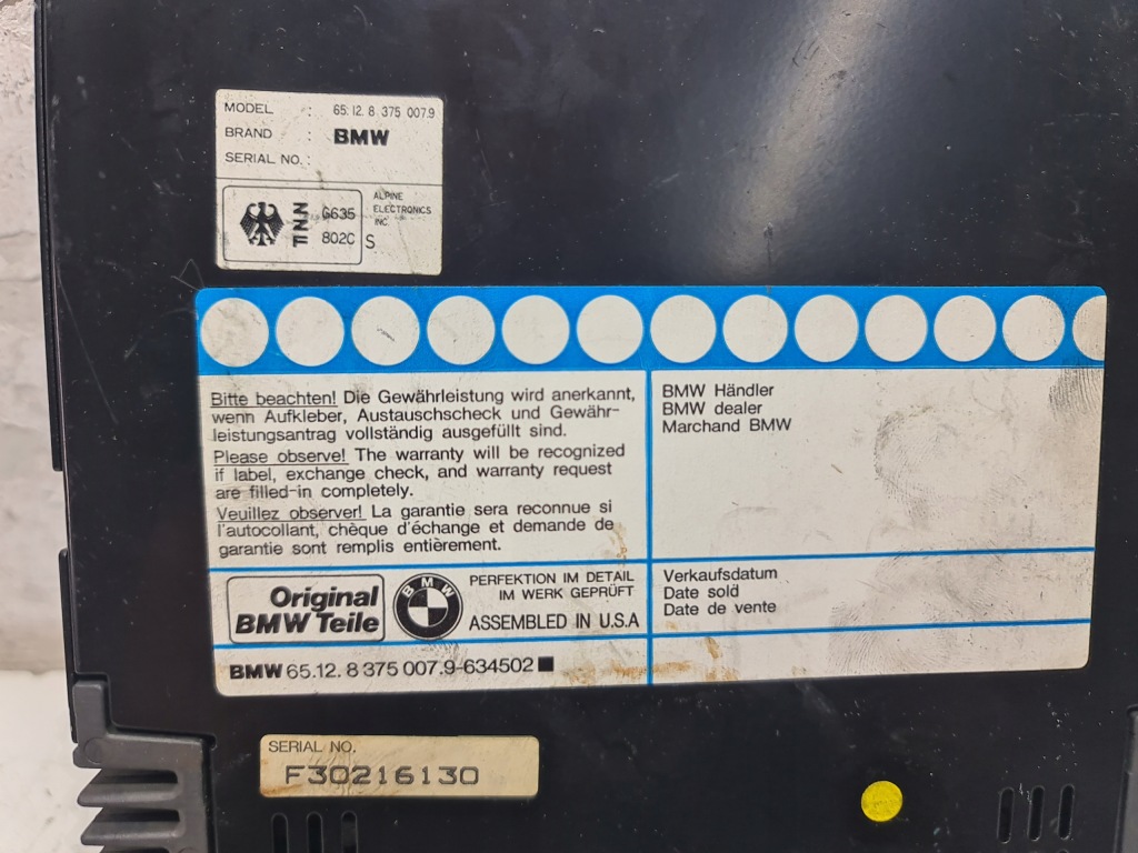 Підсилювач радіо hifi alpine bmw e36 8375007 9634502 в Україні