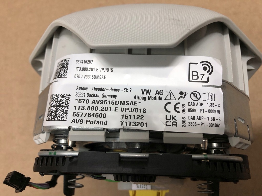 фото №5, Подушка безпеки водія vw id. buzz подушка id. buzz 1t3880201 vw id.4 vw id.5 vw