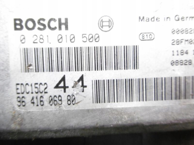 фото №6, Peugeot 206 бортовий комп'ютер 2,0hdi 9641606980 0281010500