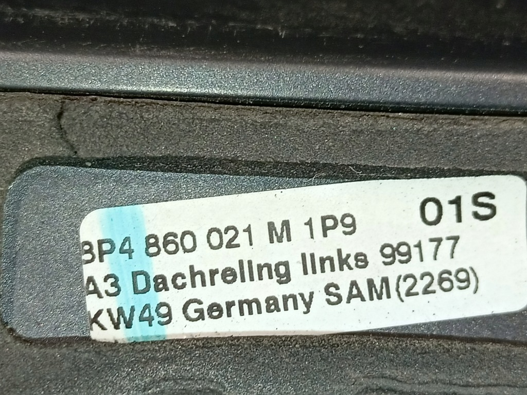 фото №8, Рейлинги кровельные чёрные audi a3 8p sportback 8p4860022m 8p4860021m