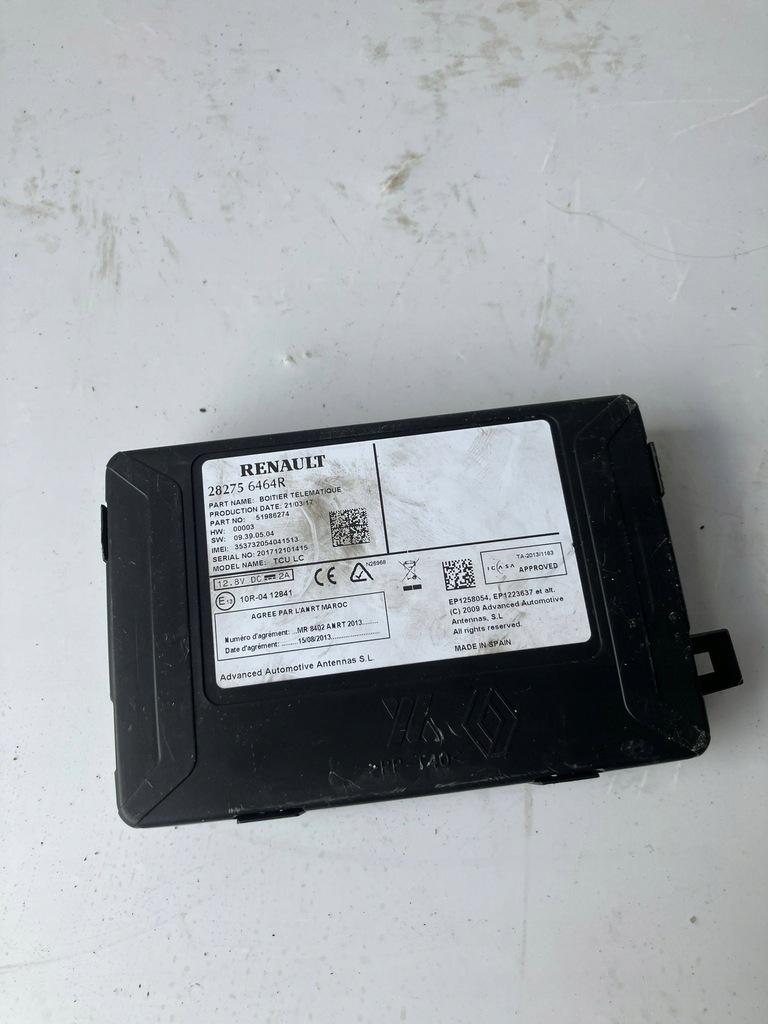 фото №1, Модуль телематика renault zoe 282756464r