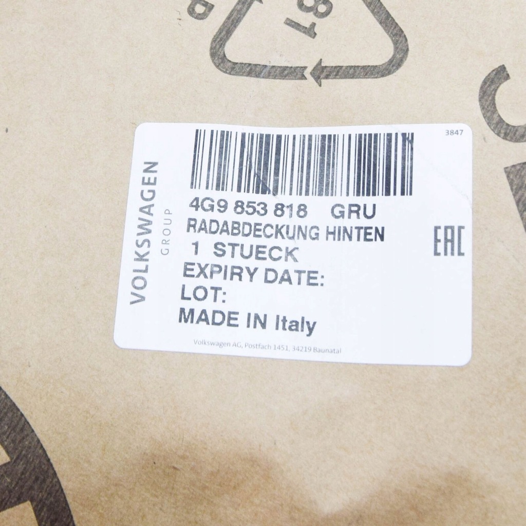 фото №7, Audi a6 allroad 4g rear правый wheel arch trim 4g9853818gru